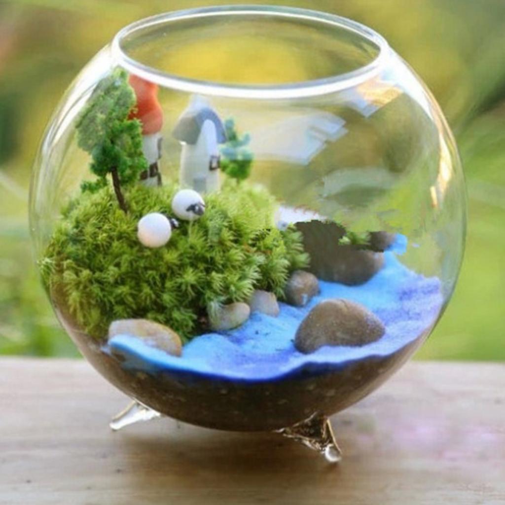 7-9pack Clear Glass Flower Hydroponic Vase Micro DIY Landscape Terrarium Bottle