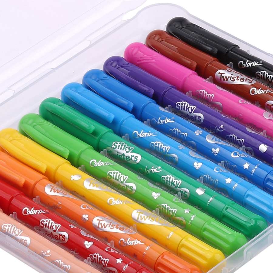 Bút Màu Trang Trí 3 trong 1 Cơn Lốc Twister AMOS AST1 (12 Màu)