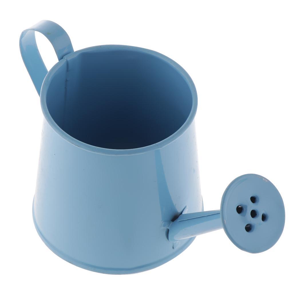3Pcs Pastoral Style Metal Tin Flower Pot Mini Bonsai Watering Can Flowerpot