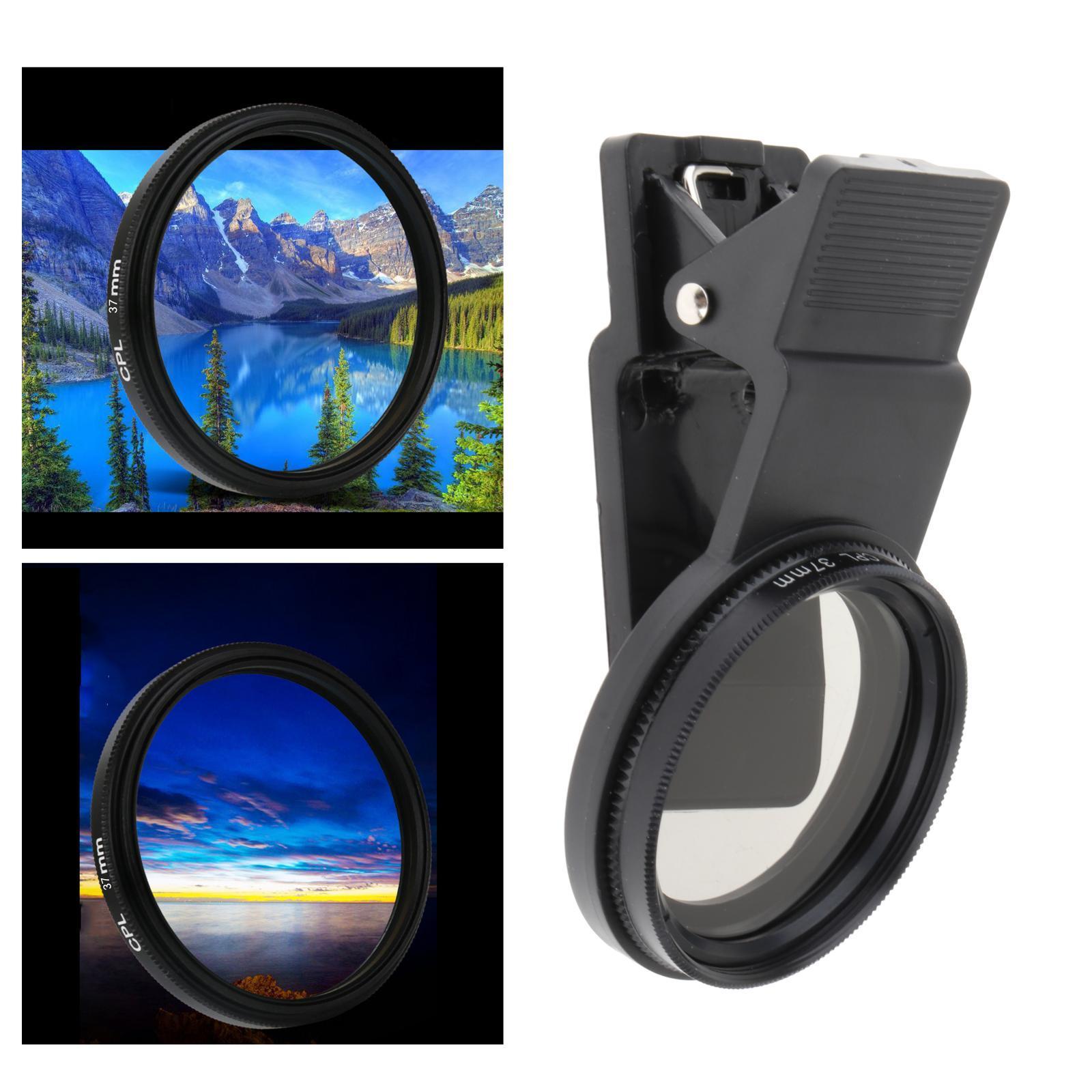 37mm Phone Camera CPL Lens, Polarized Phone Camera Lens, Polarizer Filter for Phone for Photography Accessories