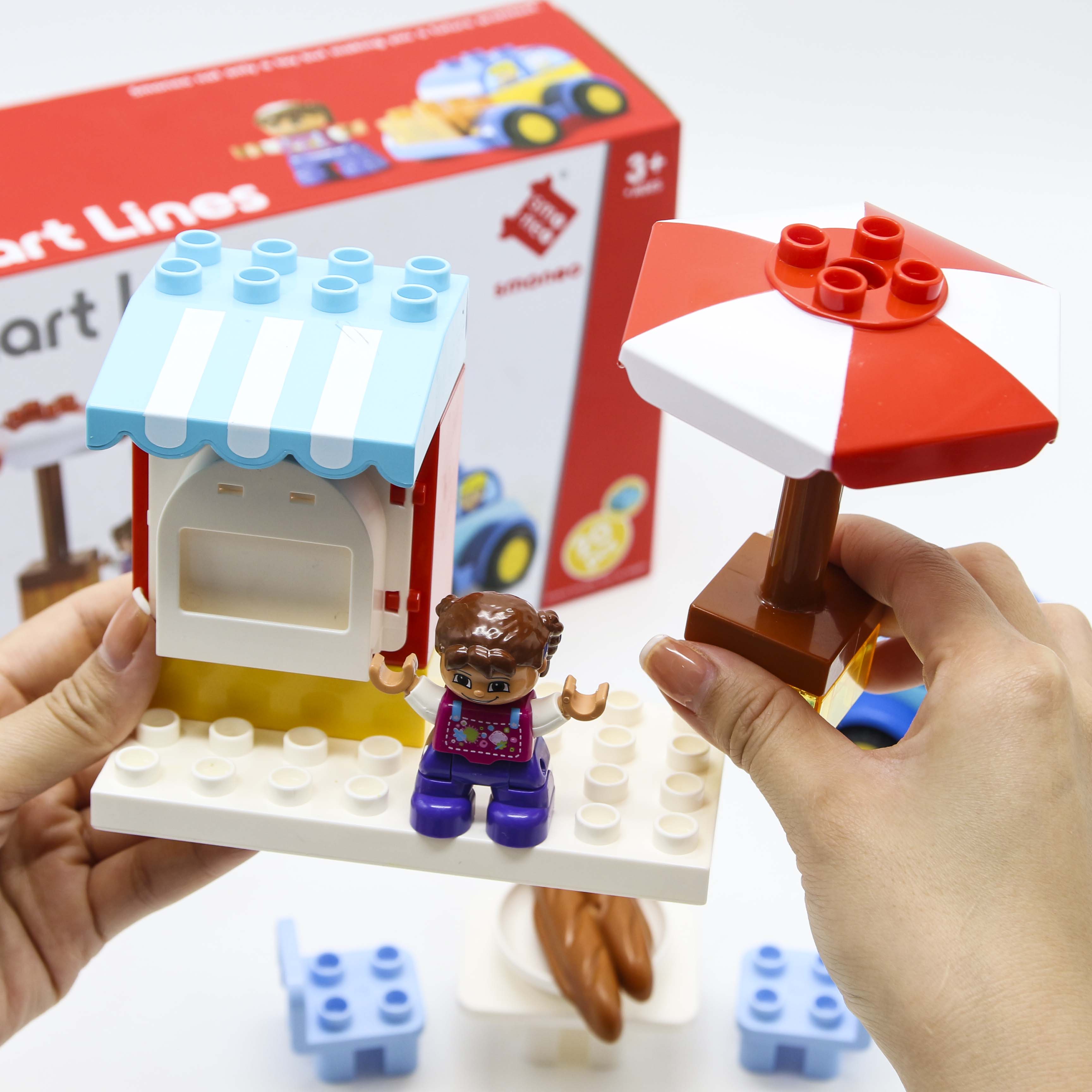 Bộ đồ chơi lắp ghép xếp hình Smoneo Duplo - 20 mảnh ghép Toyshouse - 77002