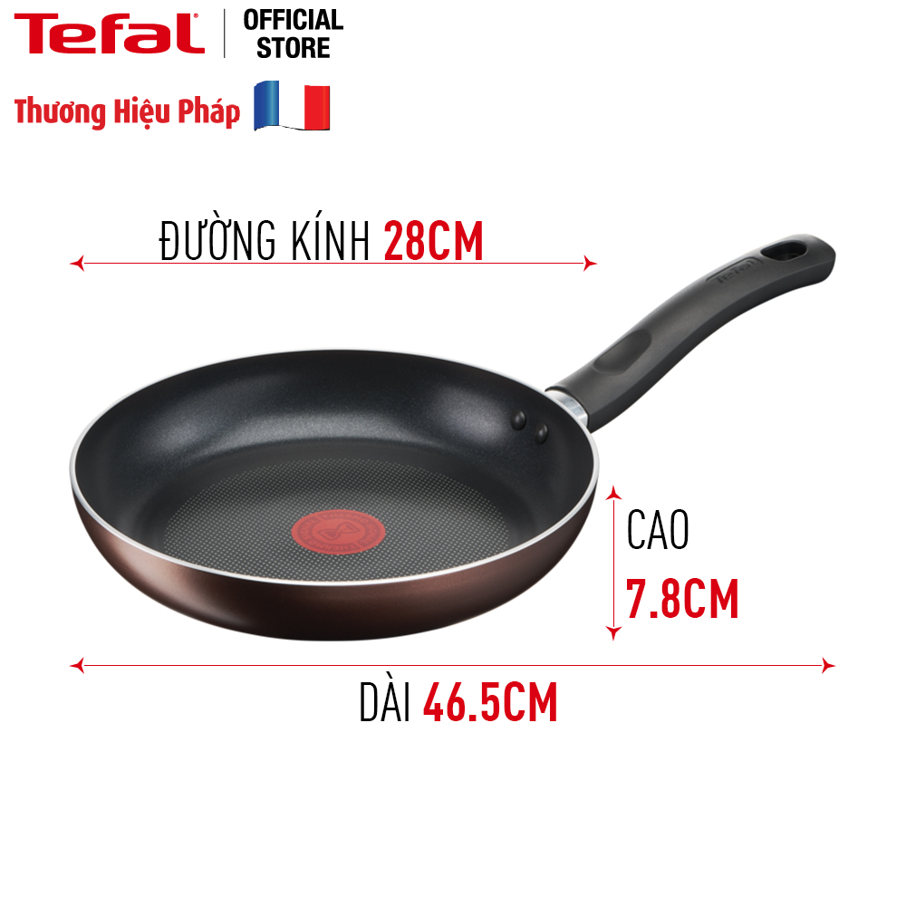 Combo Chảo chiên Tefal Day By Day G1430605 28cm &amp; Chảo chiên 24cm Tefal Ultimate - Hàng chính hãng