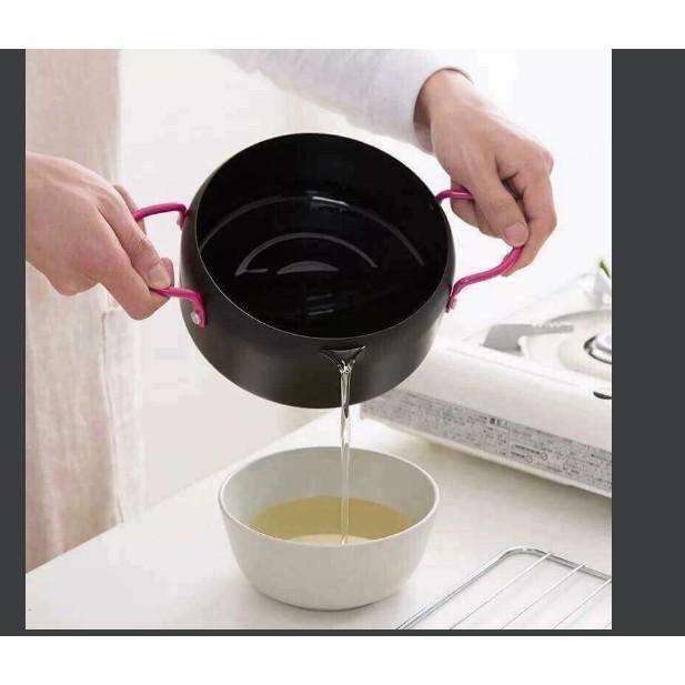 Nồi chiên lọc dầu thông minh tặng kèm vỉ gác chảo