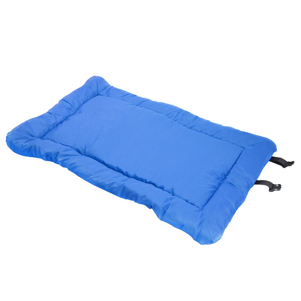 Dog Bed Mat Soft Washable Pet Mattress for Large Medium Small Dogs Blue