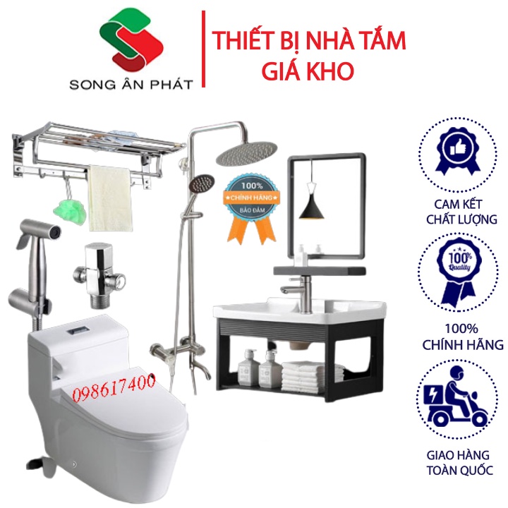 Combo Thiết Bị Vệ Sinh, Trọn Bộ Combo Nhà Tắm Cao Cấp 026 – Thiết Bị Nhà Tắm Giá Kho