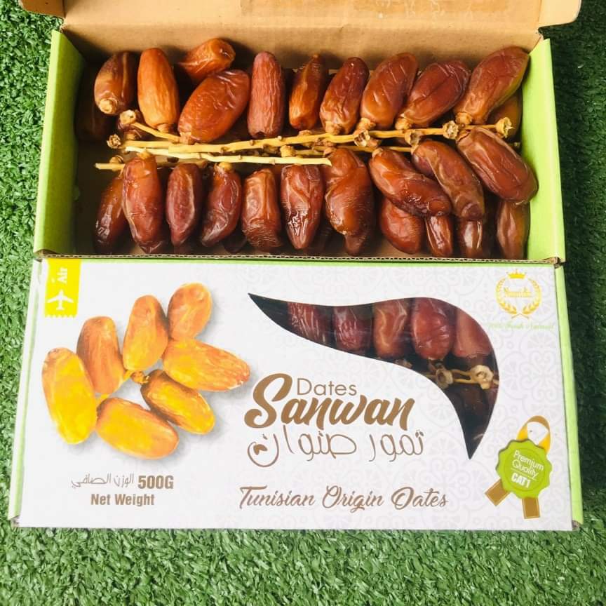 Chà Là sấy khô nguyên cành Tunisia (hộp 500gr)