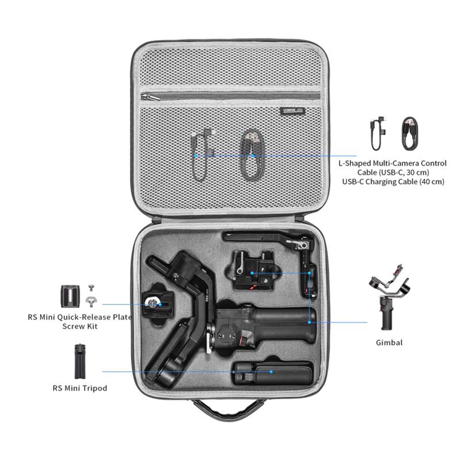 Carrying Case Camera Stabilizer Storage Bag Large Capacity for Mini