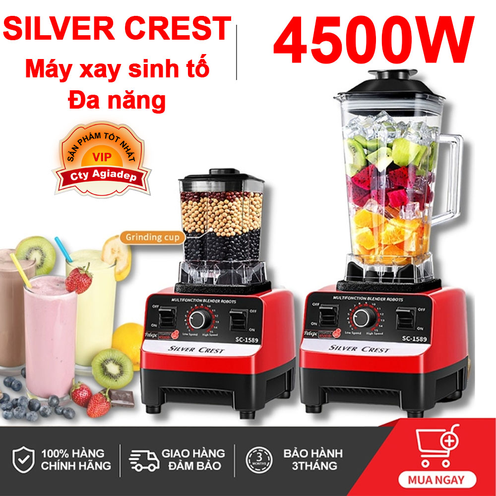Máy Xay Công Nghiệp Máy xay sinh tố đa chức năng, thích hợp để dễ dàng làm rau, trái cây, sinh tố và sữa - Hàng chính hãng