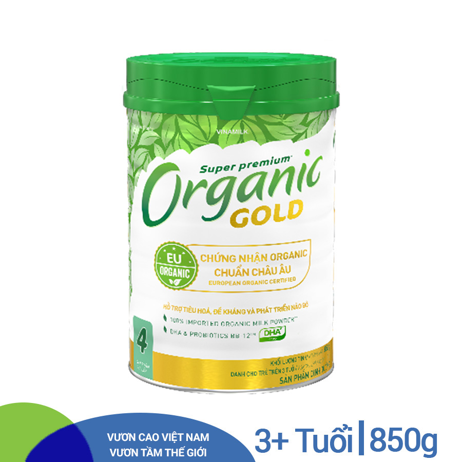 Sữa Bột Vinamilk Organic Gold Step 4 (850g / Hộp Thiếc)