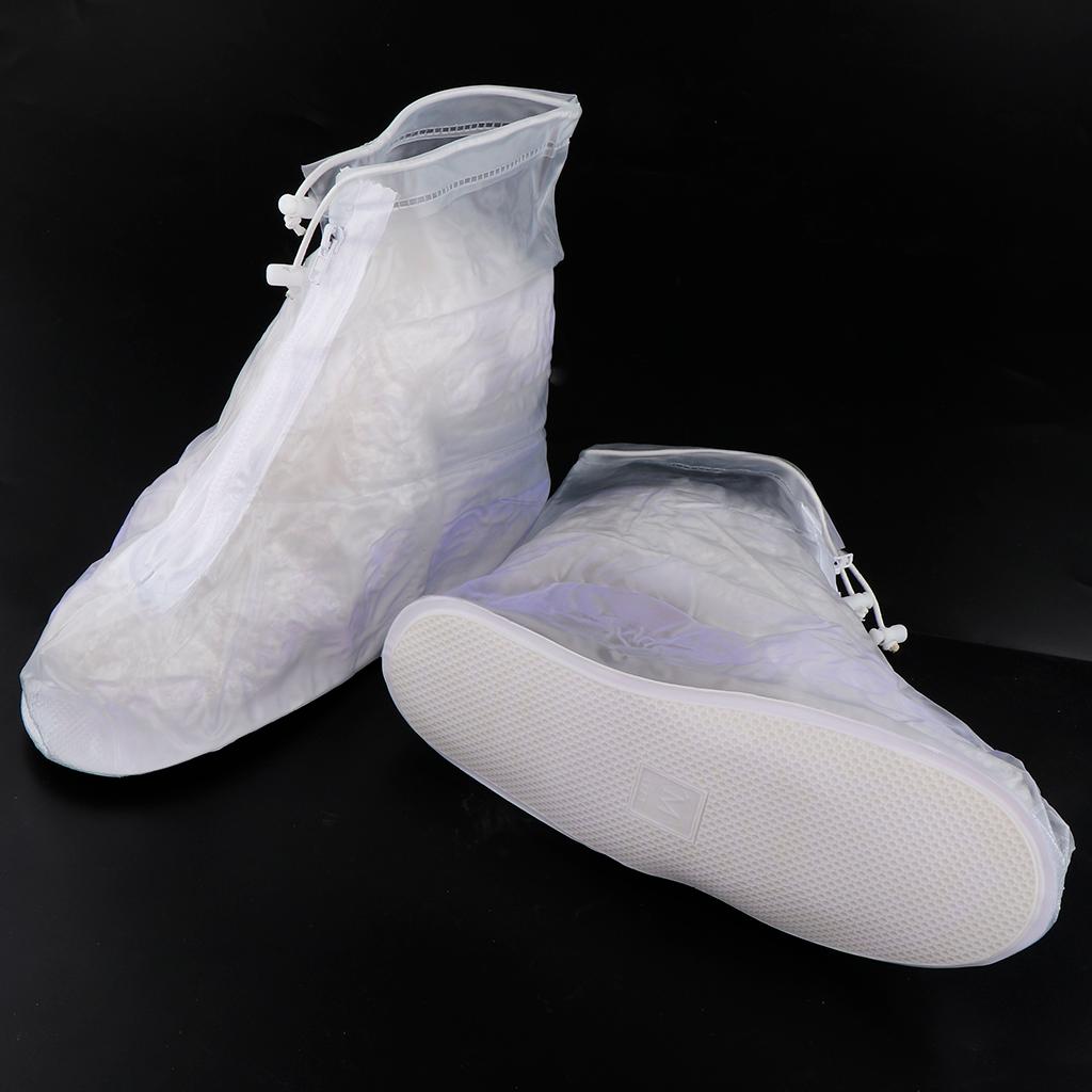 1 Pair Waterproof Rain Boot Cover Reusable Slip Resistant Shoe Covers S