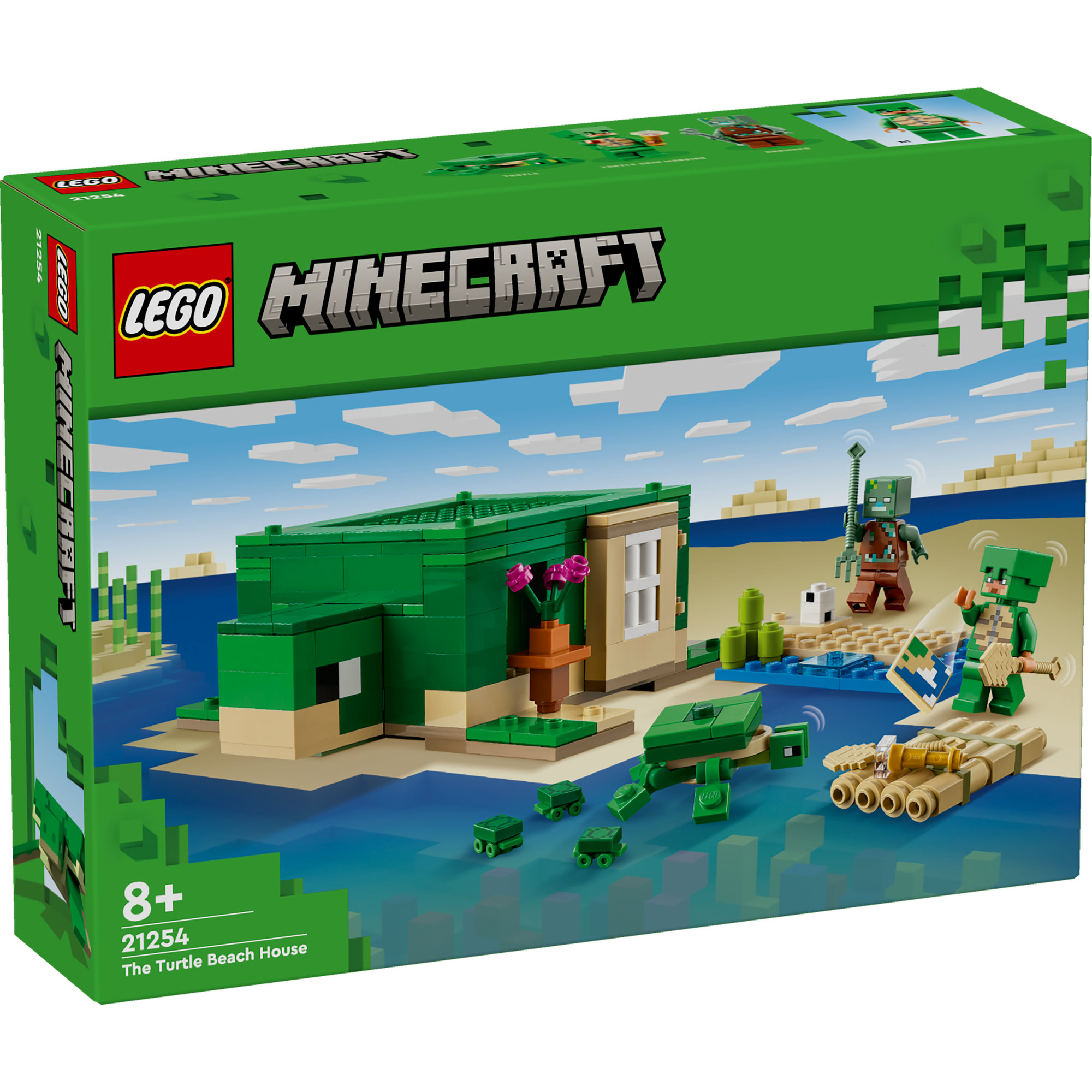 LEGO MINECRAFT 21254 Đồ chơi lắp ráp Ngôi nhà rùa biển (234 chi tiết)