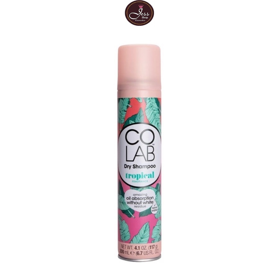 Dầu Gội Khô Colab Dry Shampoo hương Tropical 200ml