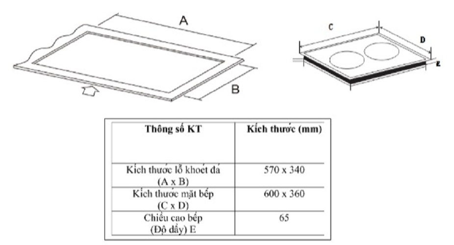 Bếp từ đôi Vinger VG-60I