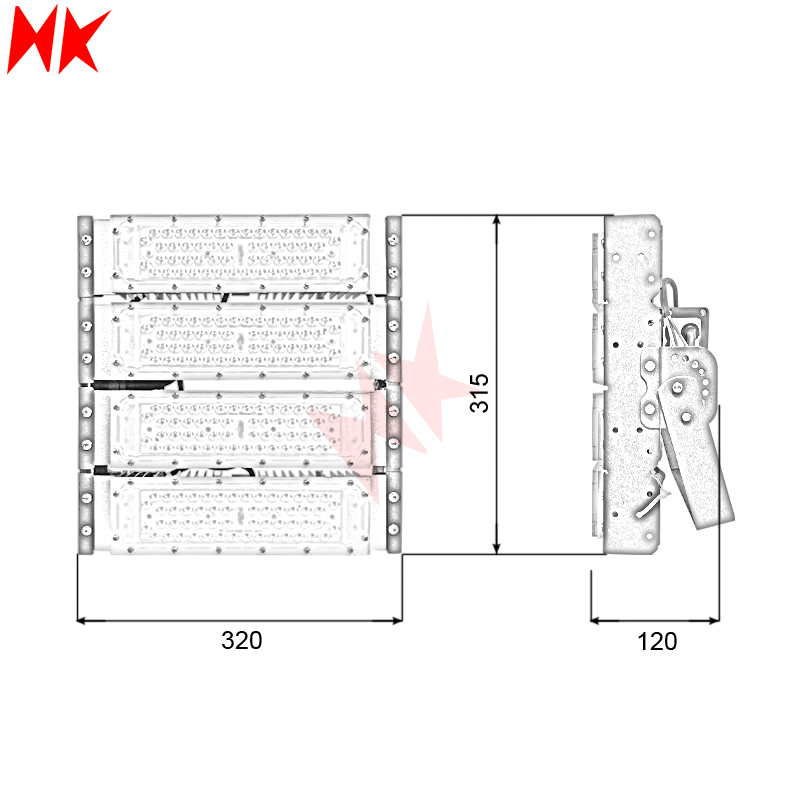 HKLED - Đèn pha LED Module OEM Philips 200W - DPMPL200