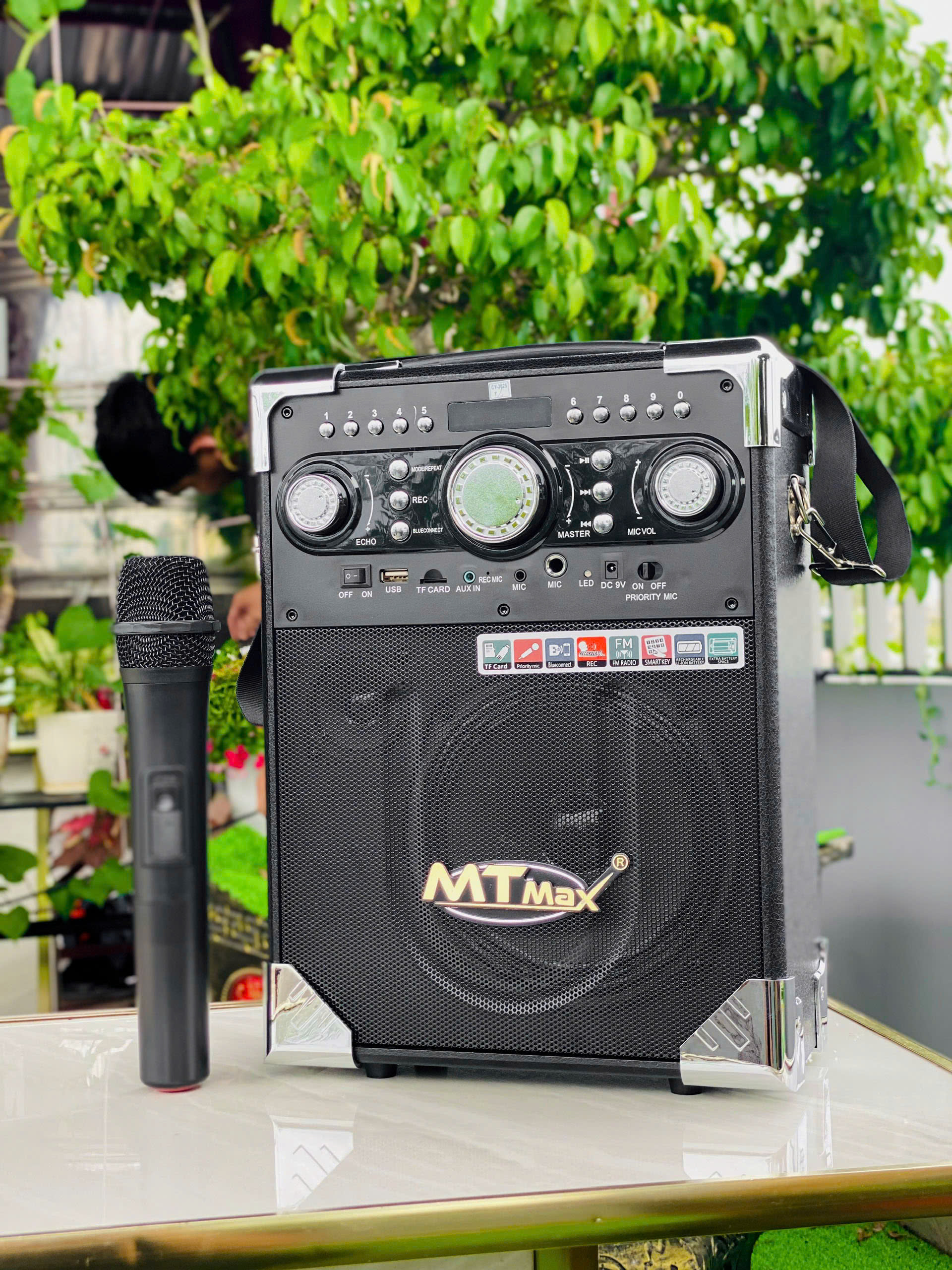 Loa sách tay karaoke Daile S8 bluetooth cắm USB - Thẻ nhớ Có Míc Không Dây Hàng Nhập Khẩu