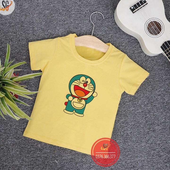 Áo trẻ em in Doremon - Thun Cotton thoải mái - Nhiều màu TE01