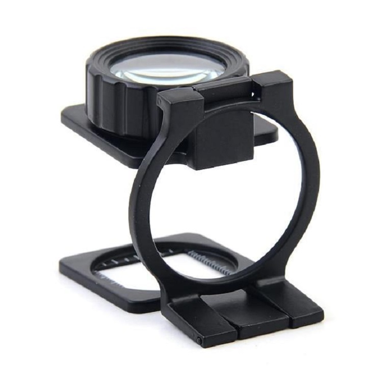 Kính lúp mini cầm tay phóng đại 20 lần soi mẫu vật, có thước đo
