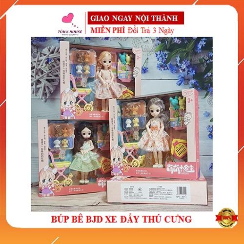 Đồ Chơi Búp Bê BJD Chibi Xe Đẩy Thú Cưng
