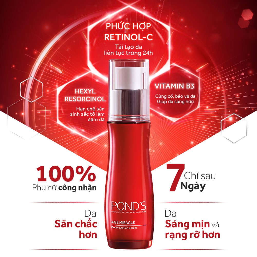 Serum Ngăn Ngừa Lão Hóa Pond'S Age Miracle Double Action (30ml)