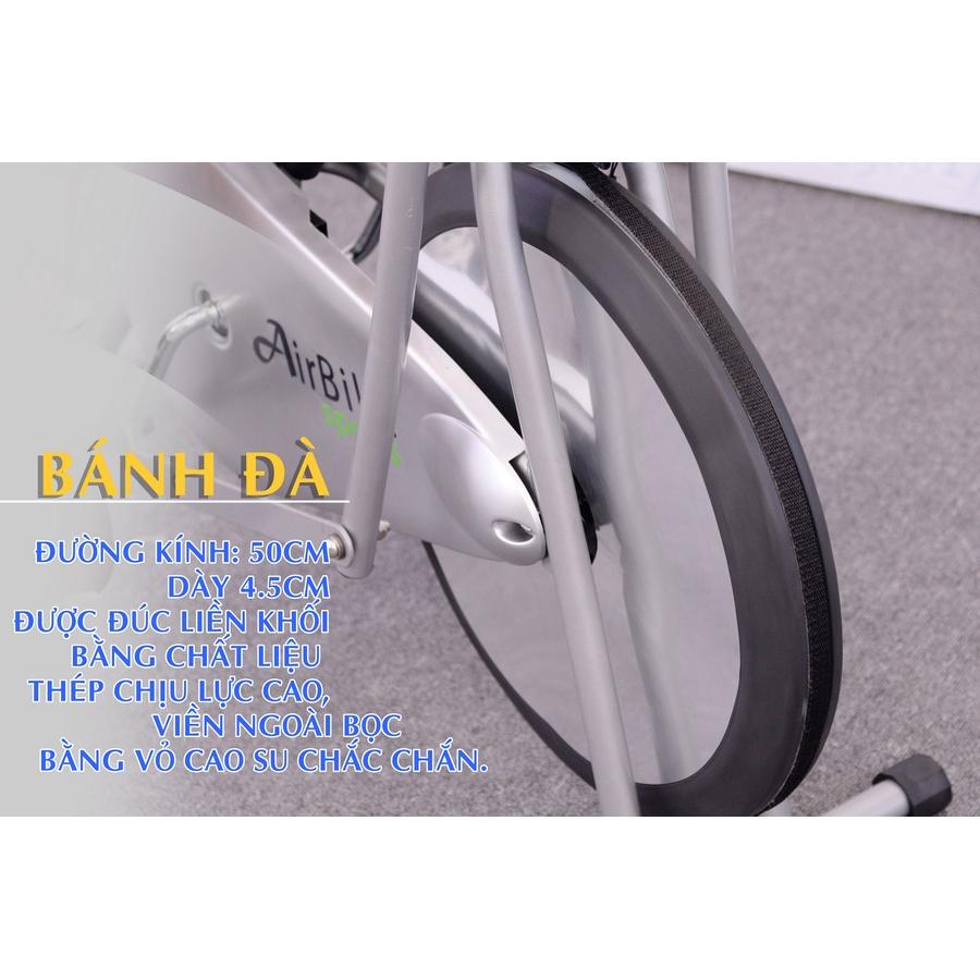 Xe đạp tập thể dục Air Bike + Miếng dán xung điện cao cấp EMS