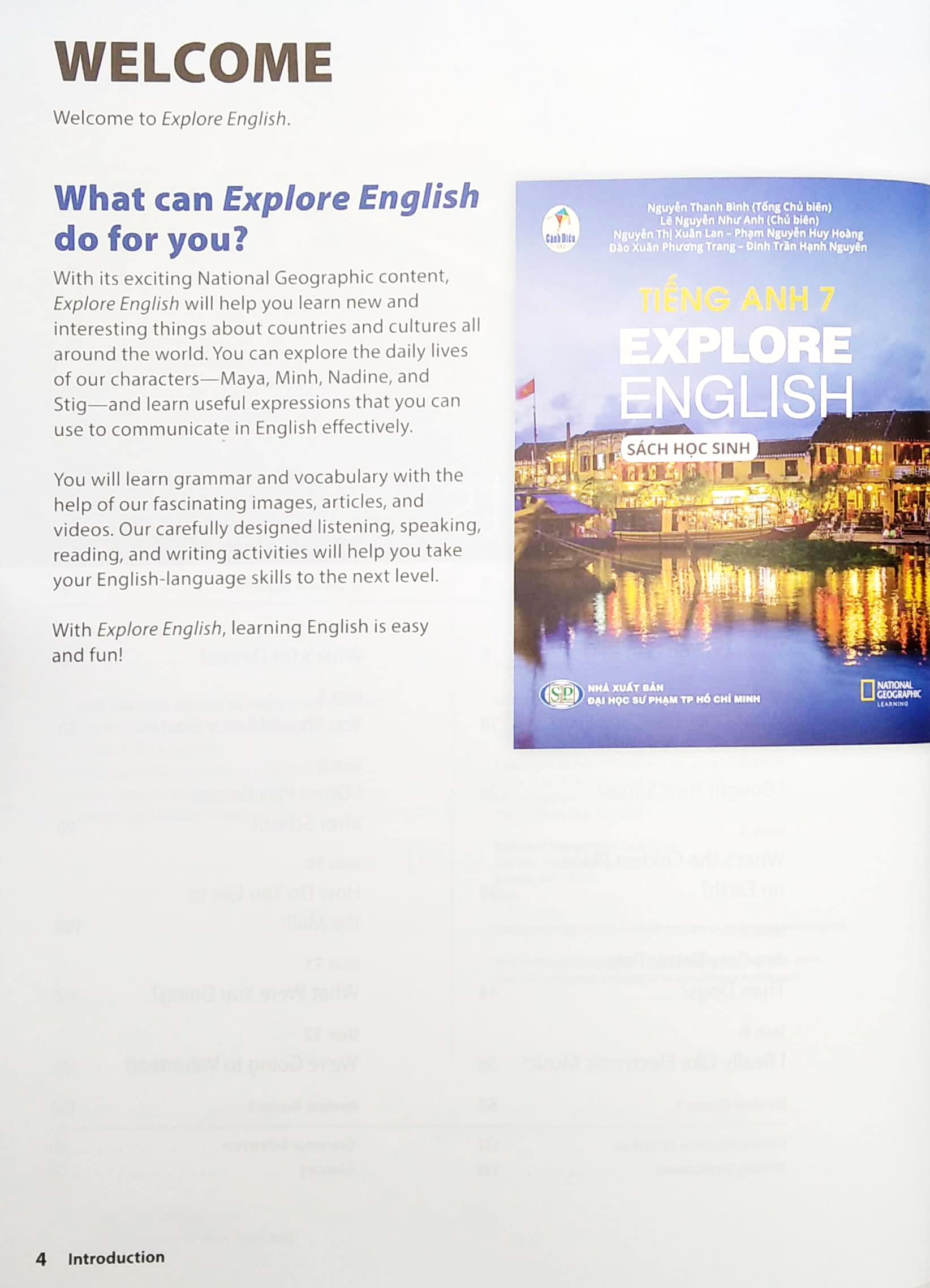 Tiếng Anh 7 - Explore English - Sách Học Sinh (Bộ Sách Cánh Diều) (2022)