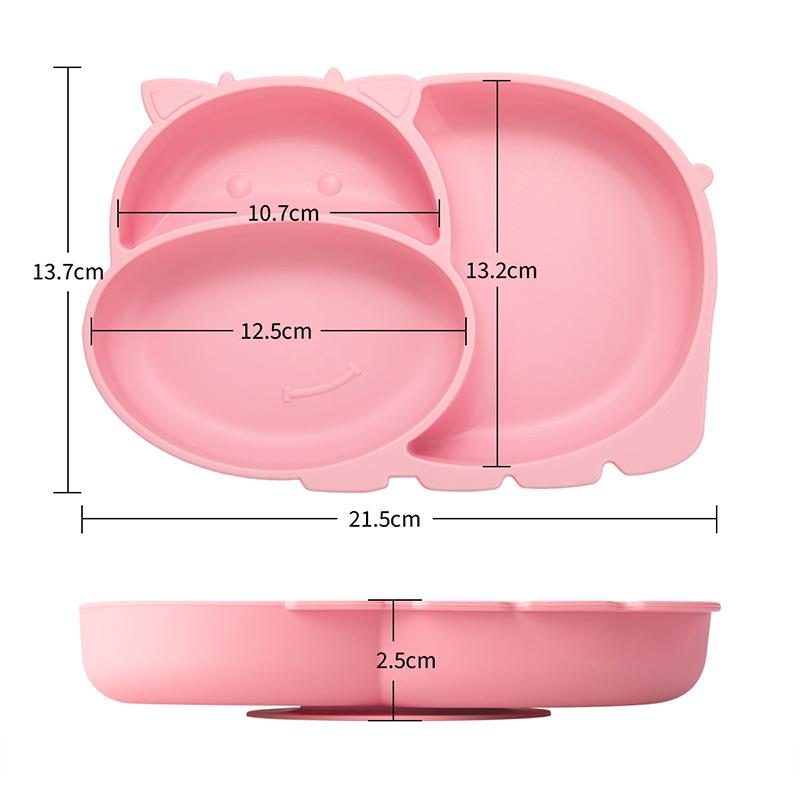 Bò Dẻo Silicone Cho Bé Ốp Dẻo Silicon Trẻ Em Bát Đựng Thức Ăn Cho Bữa Ăn Sáng Nursning Cho Ăn Bộ Đồ Ăn Món Ăn Kèm Thìa Nĩa Bộ