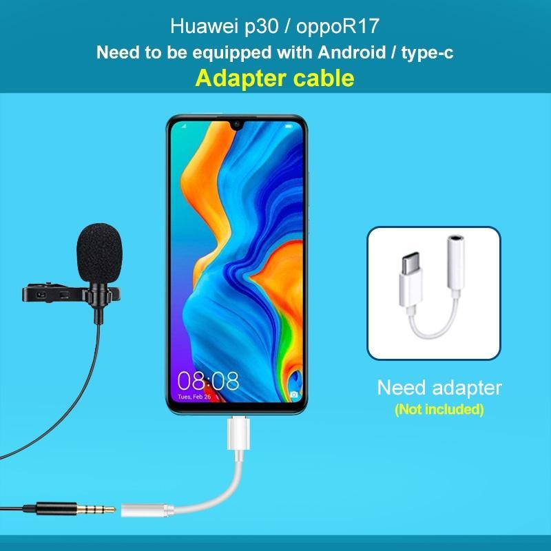 Micro kẹp cổ áo Ankndo có dây nhỏ gọn có giắc cắm 3.5mm dành cho loa PC điện thoại