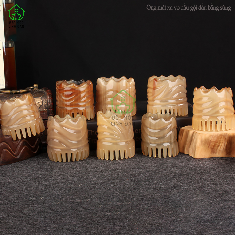 Ống Mát Xa Vò Đầu Gội Đầu Bằng Sừng - Thư Giãn Giúp Lưu Thông Máu [ML815]