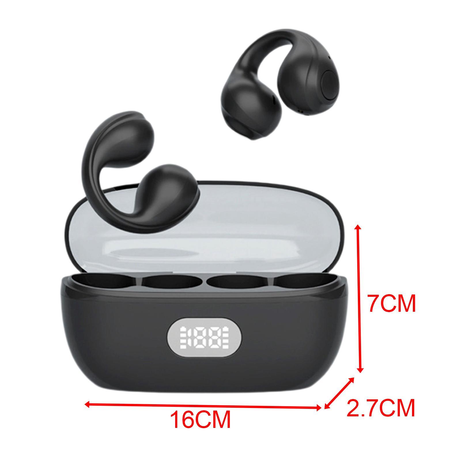 Wireless Clip On Headphones Waterproof with Mic for Running Workout
