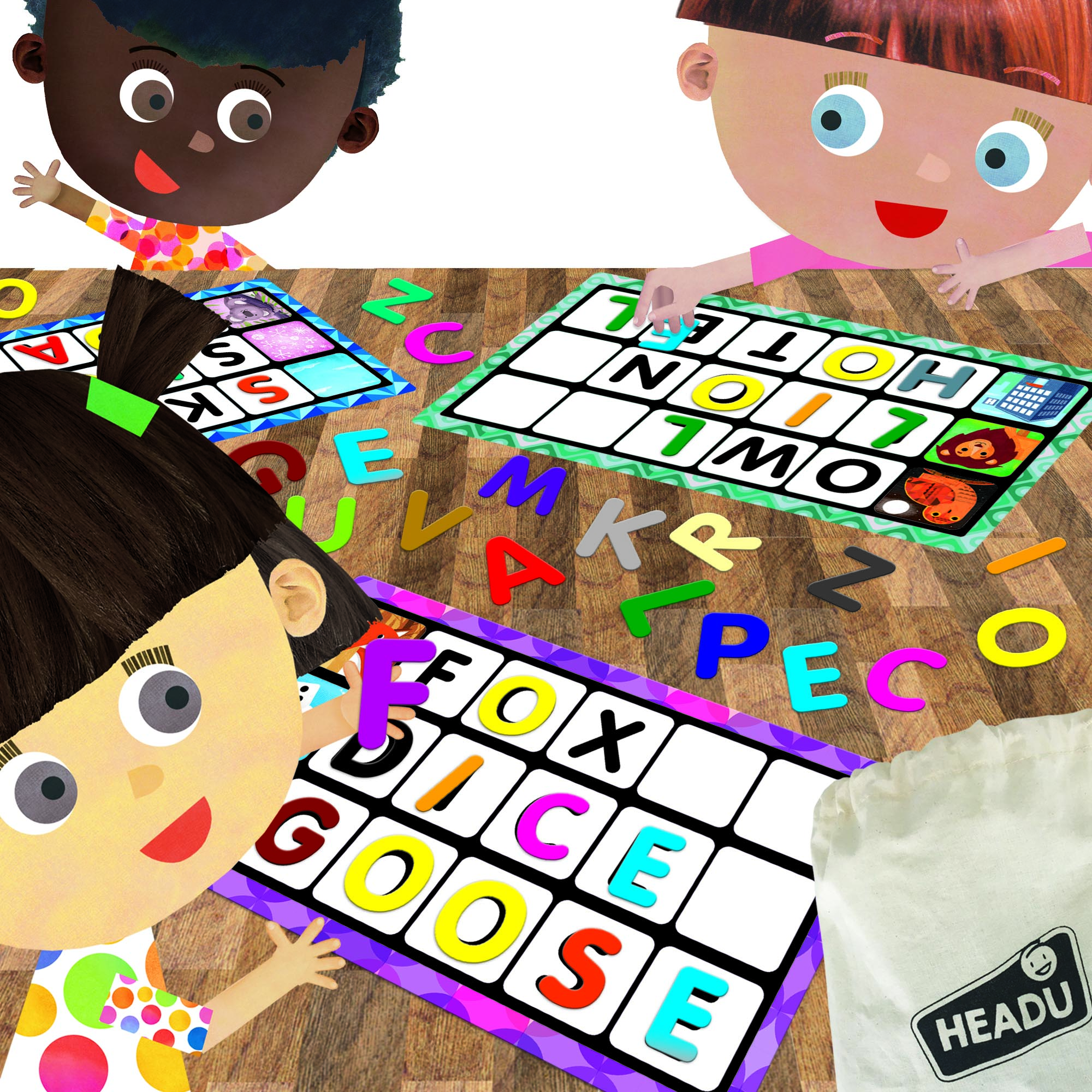 LETTERS&amp; WORDS MONTESSORI - Bộ thẻ chơi Bingo giúp phát triển khả năng đọc và viết tự nhiên cho trẻ từ 3-6 tuổi