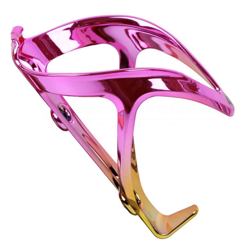 Electroplate Color Bicycle Bottle Holder Water Bottle Cage Mountain Bike Cup Holder Outdoor Ultralight Bike Water Bottles Holder