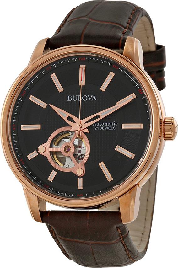 Đồng Hồ Nam Dây Da BULOVA 97A109 (45mm) - Nâu