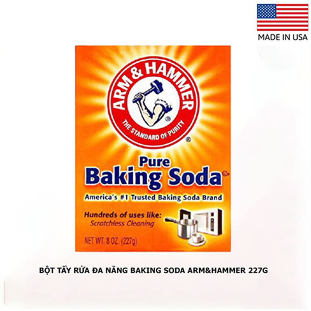 Bột Baking soda chuyên tẩy rửa nhà cửa Arm &amp; Hammer Mỹ 227gr