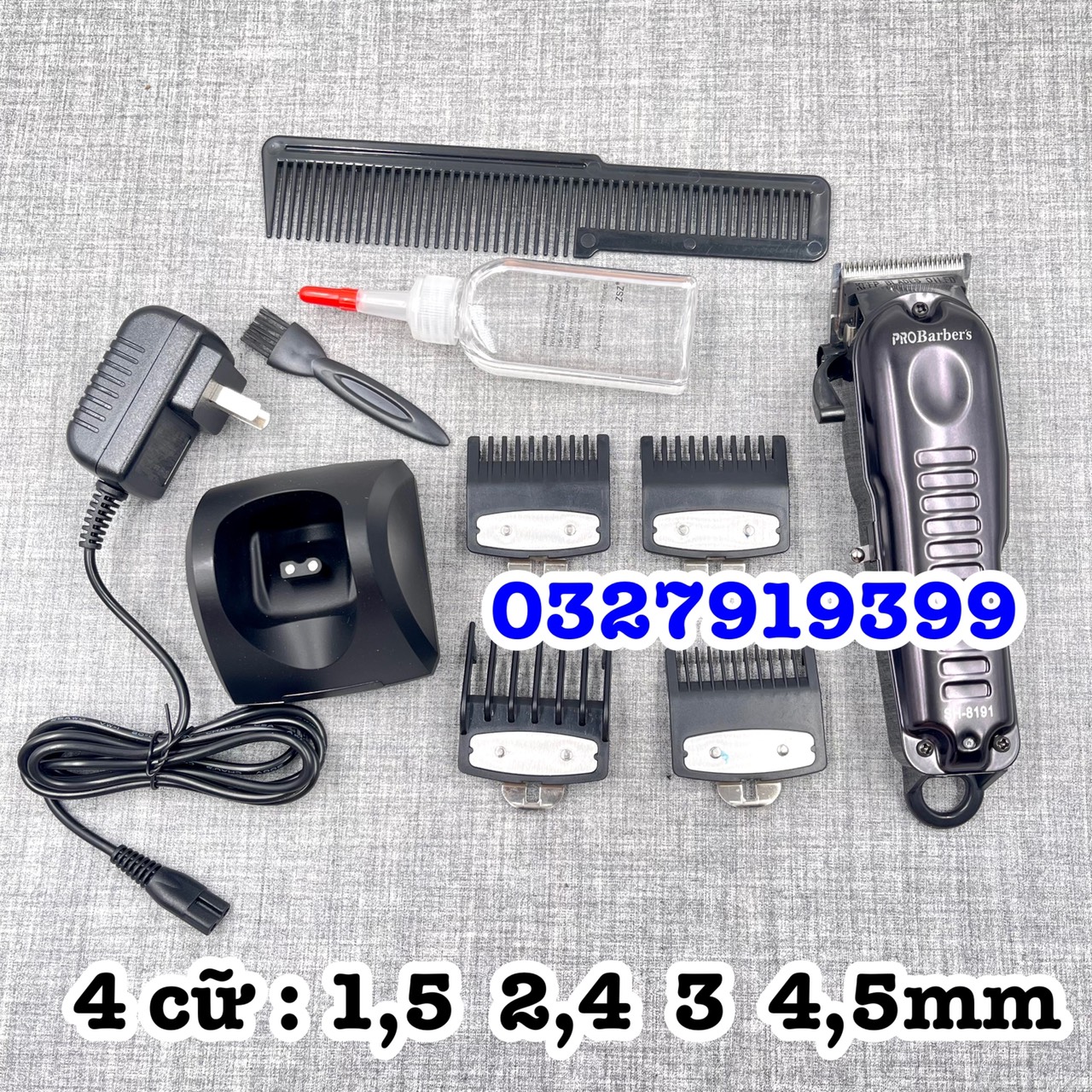 Tông đơ Pro Barber 8191 lưỡi mài chuốt