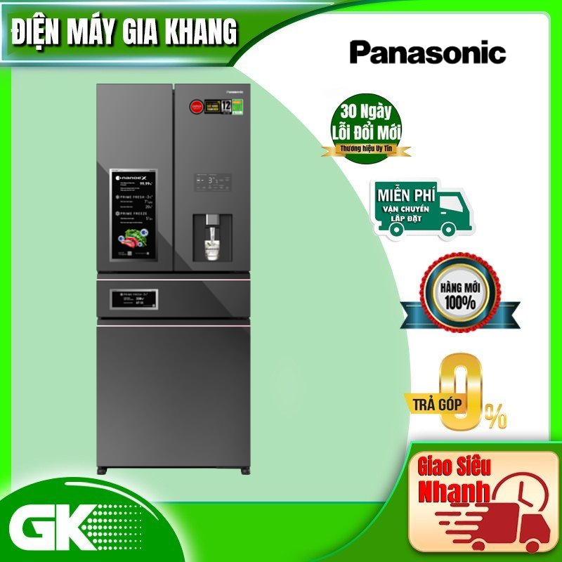 Tủ lạnh Panasonic Inverter 540 lít NR-YW590YMMV - Hàng chính hãng