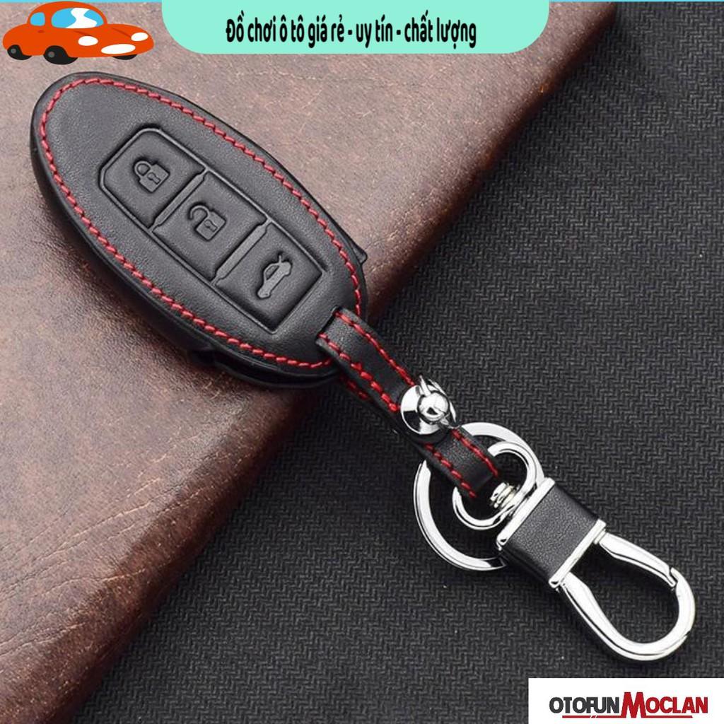 Bao da chìa khóa xe Nissan Xtrail, Navara - kèm móc khóa - Hàng cao cấp
