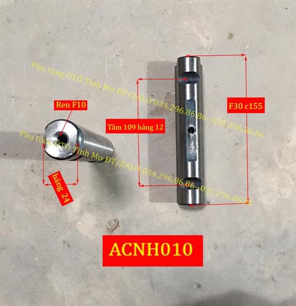 Ắc nhíp F30x155 2 rãnh howo