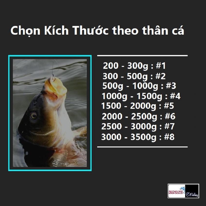 Lưỡi Câu Cá Carbon Có Ngạnh ( Vỉ 30 Chiếc ) Cao Cấp Chuyên Câu Đài,Câu Đơn LCC07-Sanami Fishing