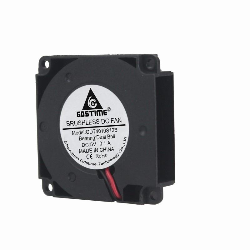 1 Pcs Gdstime 40*40*1mm 3D Printer Fan 1V Dual Ball Bearing Blower 40mm x 1mm Small Cooler DC Brushless Cooling Fan 4cm 401B