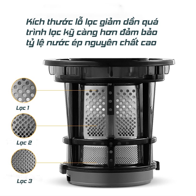 COMBO Máy ép chậm Fellia S268 + Ấm Siêu Tốc Fellia ( Màu Black) Hàng Chính Hãng