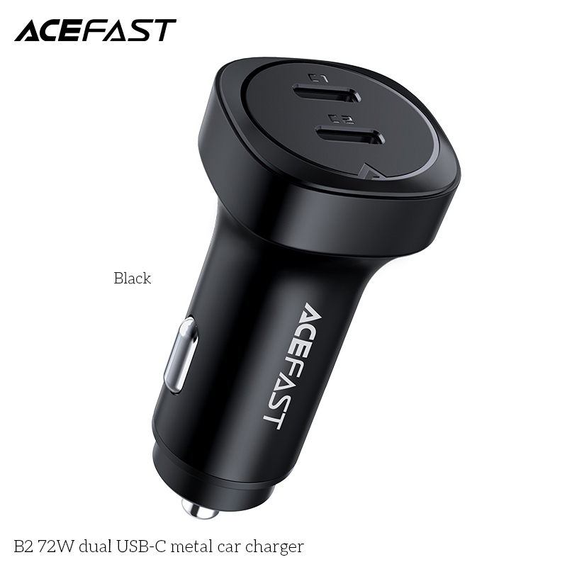  Sạc ô tô Acefast 72W 2 cổng USB-C - B2 Hàng chính hãng Acefast