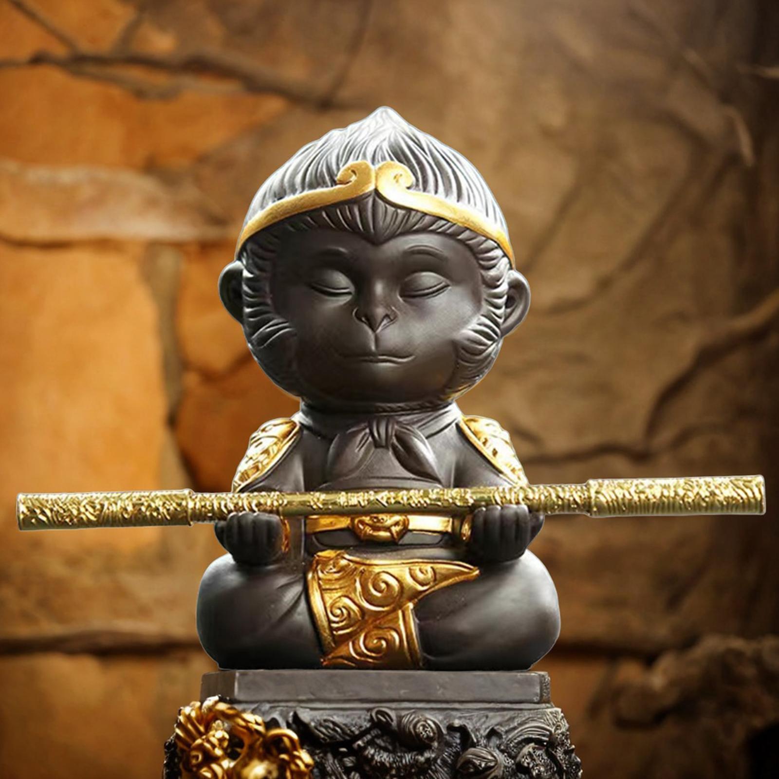 Figurine  Statue Tea Pet Sculpture Mini Tea Pet Ornament for Office Home Table Centerpiece Decoration Tea Lovers Gift