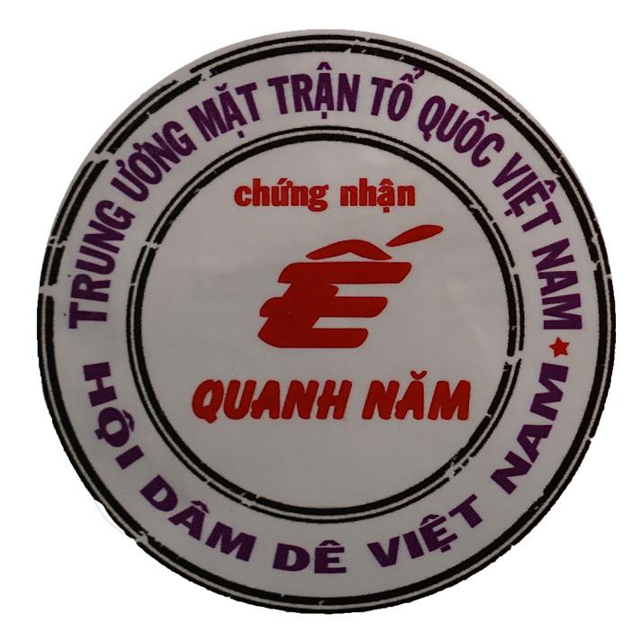 Decal tem xe CHỨNG NHẬN Ế QUANH NĂM (1 miếng tròn)