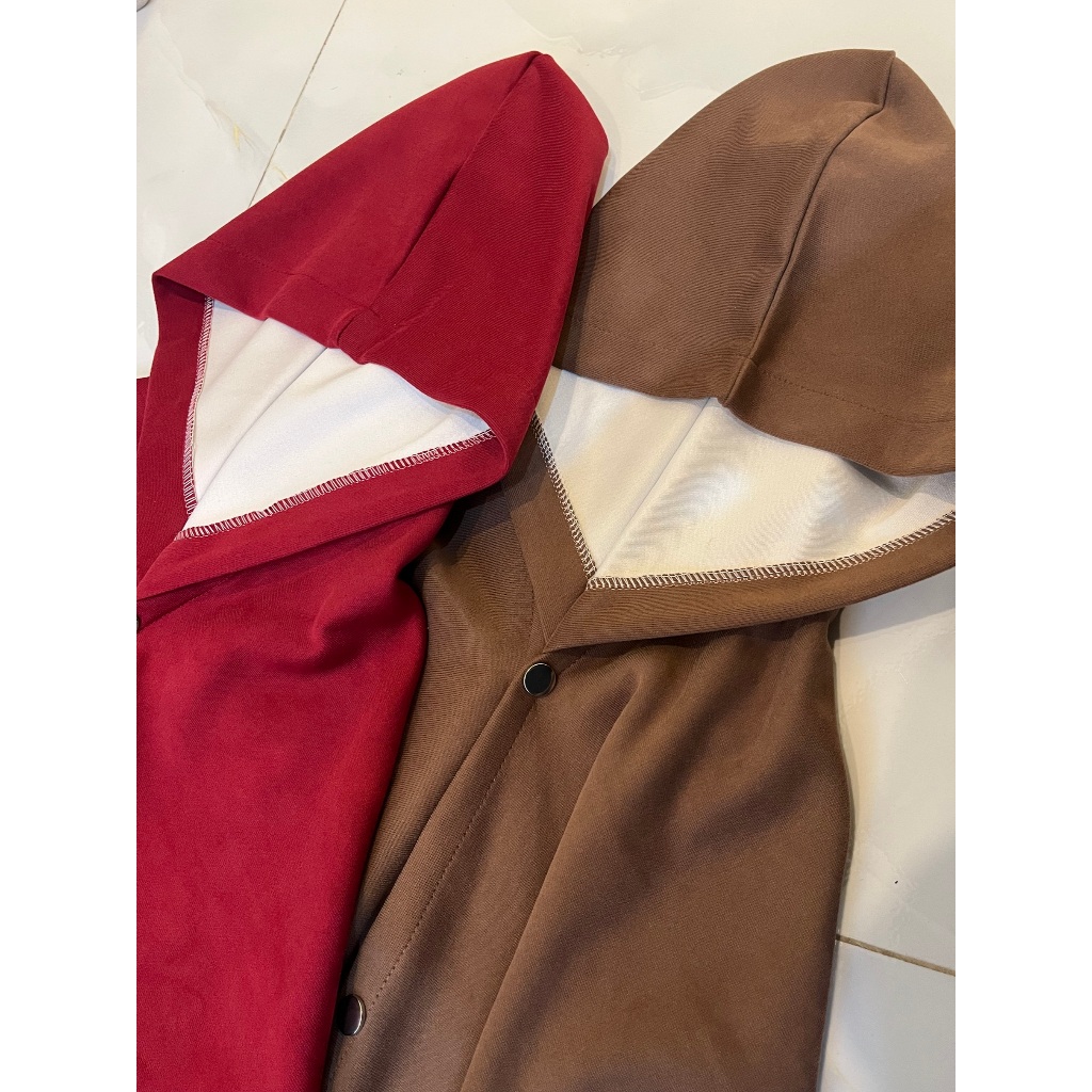 Nonbook - Áo choàng thiền chất liệu nỉ dày dặn màu nâu