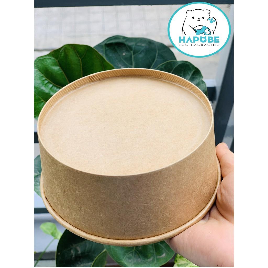 300 chiếc bát Kraft nhật 750ml 26oz 14,8x12,9x6cm không gồm nắp