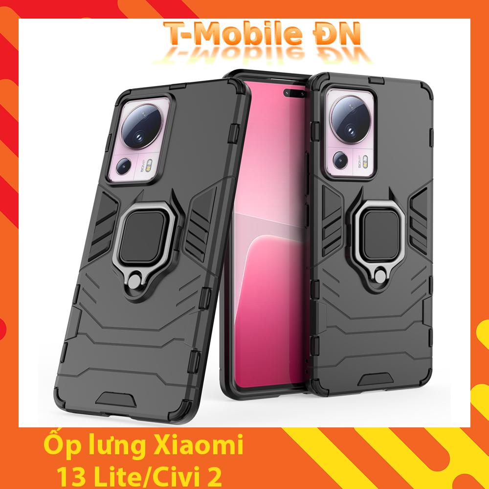 Ốp lưng Xiaomi 13 Lite/Civi 2,Ốp Chống sốc Iron Man có giá đỡ nhẫn iring Bảo vệ viền và Camera cho Xiaomi 13 Lite/Civi2