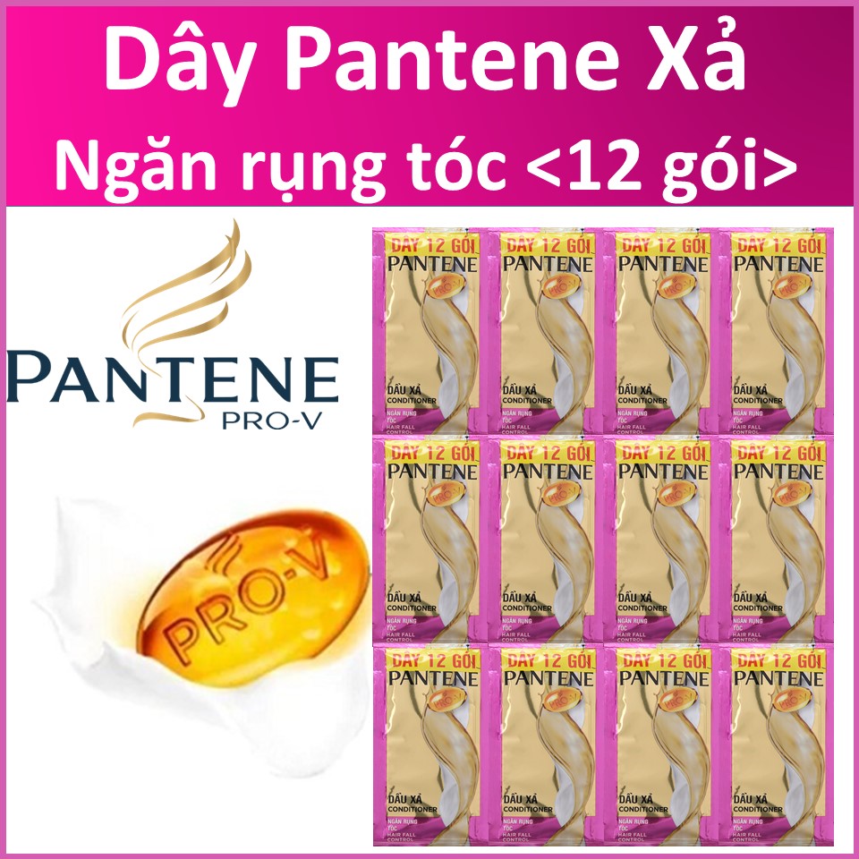 Dầu xả Pantene Ngăn rụng tóc Dây 12 gói