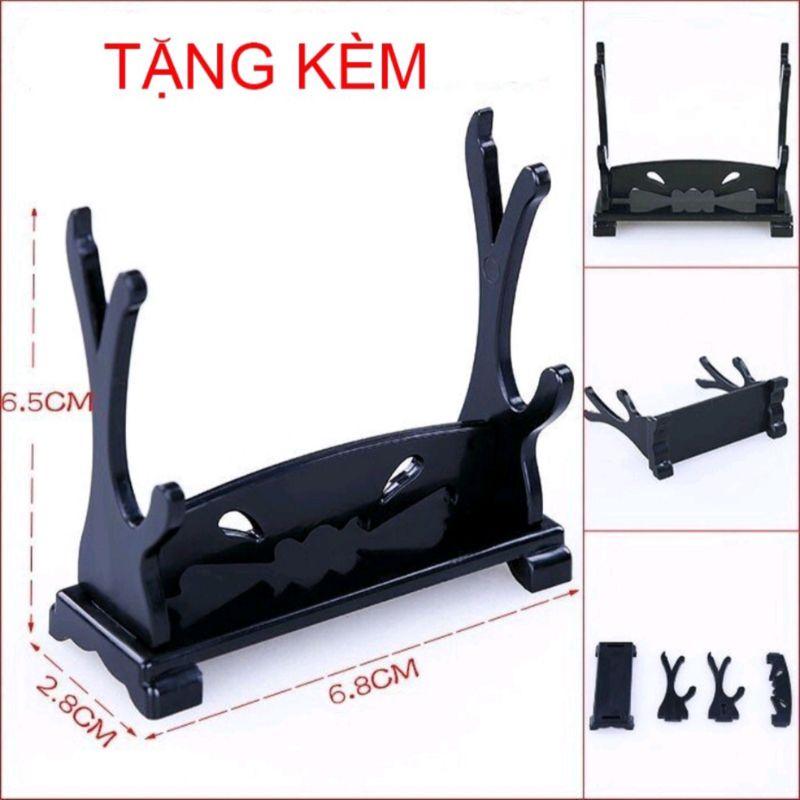 (22cm) Móc Khóa Kiếm Zoro One Piece (tặng đế) Bằng Hợp Kim Không Gỉ - Thanh Shusui Huyền Thoại
