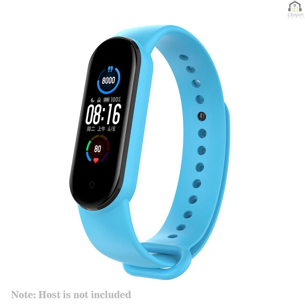 Dây đeo thay thế chất liệu silicon màu trơn cho Xiaomi Mi Band 5/6 Xiaomi Mi Band 5/6
