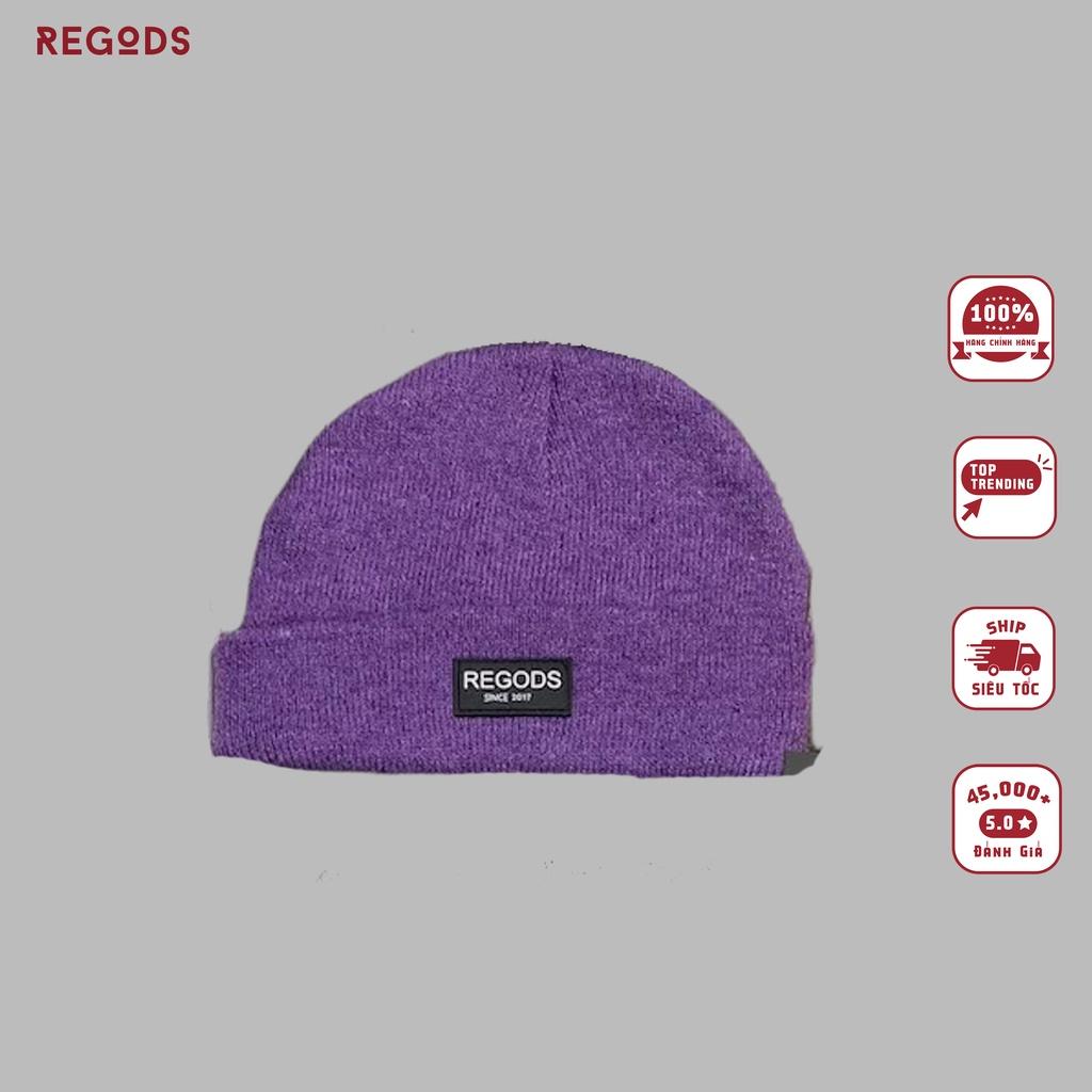 Nón len beanies Tím REGODS